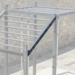 Barre en acier pour jonction rig et rack GladiatorFit - vue 2