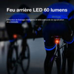 Eclairage Led arrière vélo 60 lumens Omada - vue 4