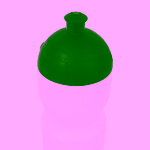 Bouteille gourde fitness 750ml en plastique - vue 3