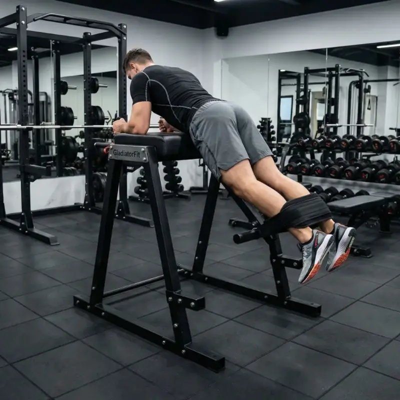 Machine hyperextension "Reverse Hyper Extension" GladiatorFit - vue 2