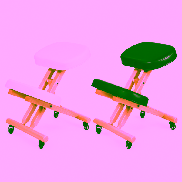 Tabouret ergonomique siège assis genoux ajustable Ergovia