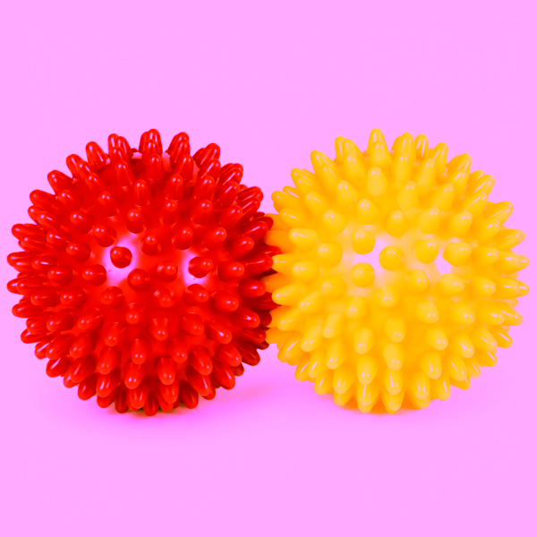 Balle massage à picots durs pour thérapie musculaire JustFit