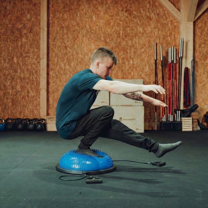 Station d'équilibre "Balance Ball" avec piques Ø 60cm + Pompe JustFit - vue 4
