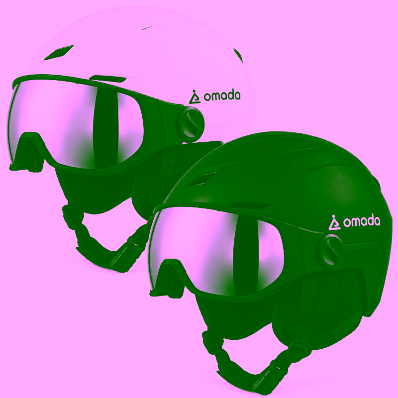 Casque de ski - snowboard avec visière adulte Omada - vue 1